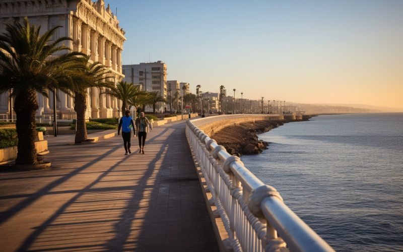 alexandrie egypte corniche plage