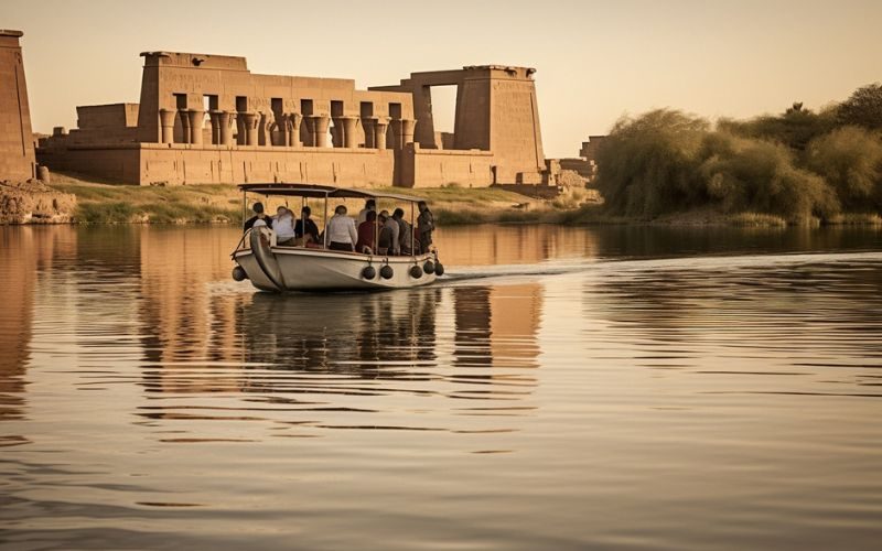 acces bateau temple de philae egypte