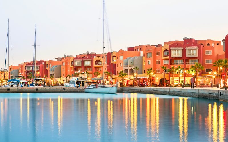 endroit ou sortir marina hurghada