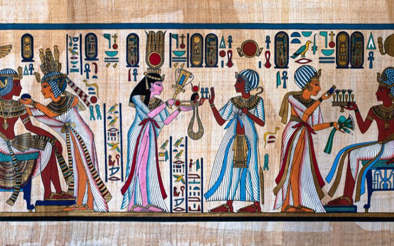 papyrus souvenir egypte