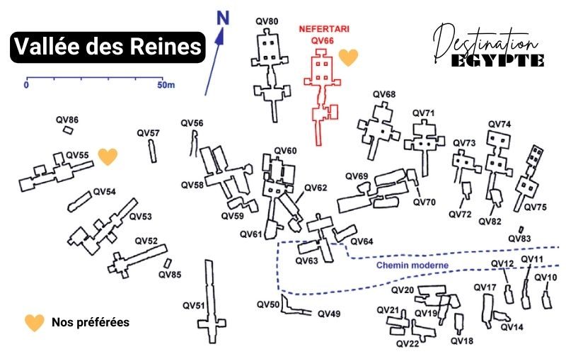 vallee des reines carte