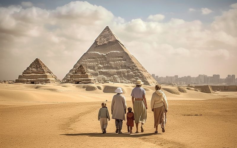 voyager en egypte en famille pyramides de gizeh